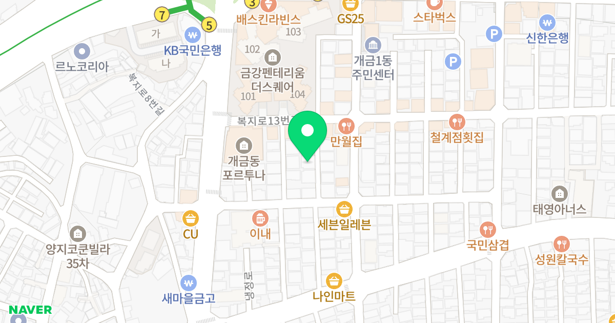 프라다 위치 지도 - 부산광역시 부산진구 복지로21번길 19-7
