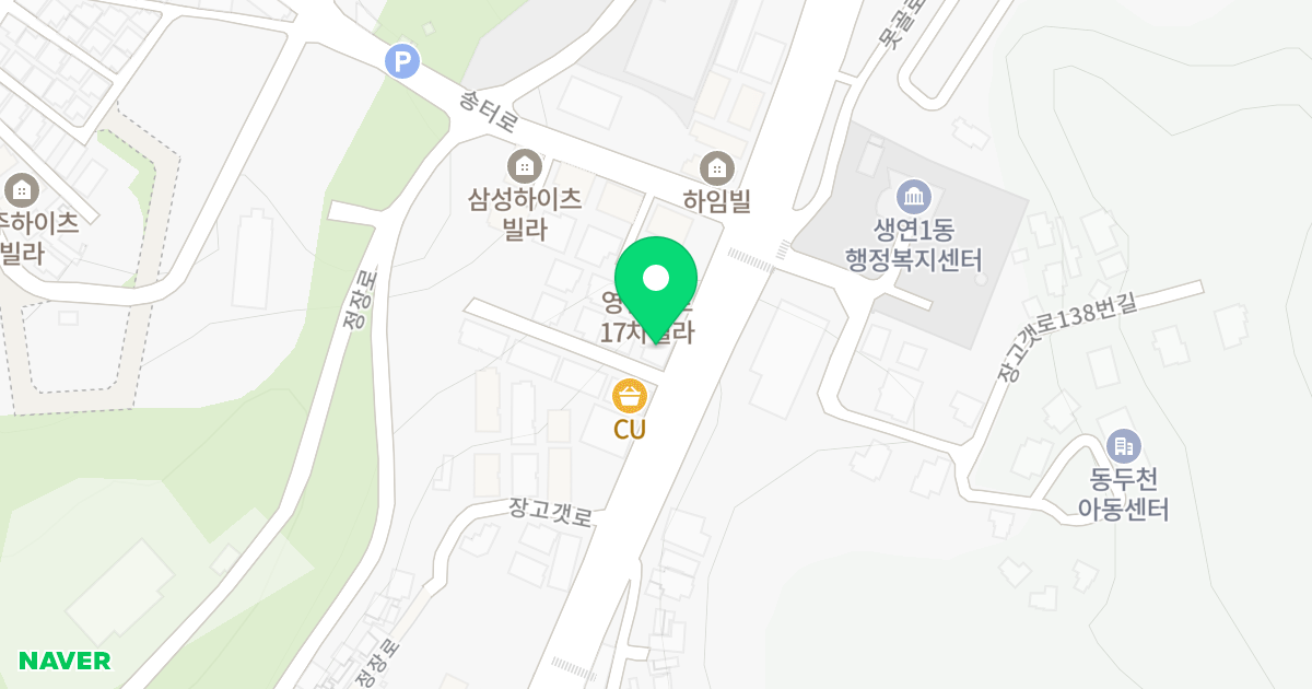 (225-31) 위치 지도 - 경기도 동두천시 장고갯로 133