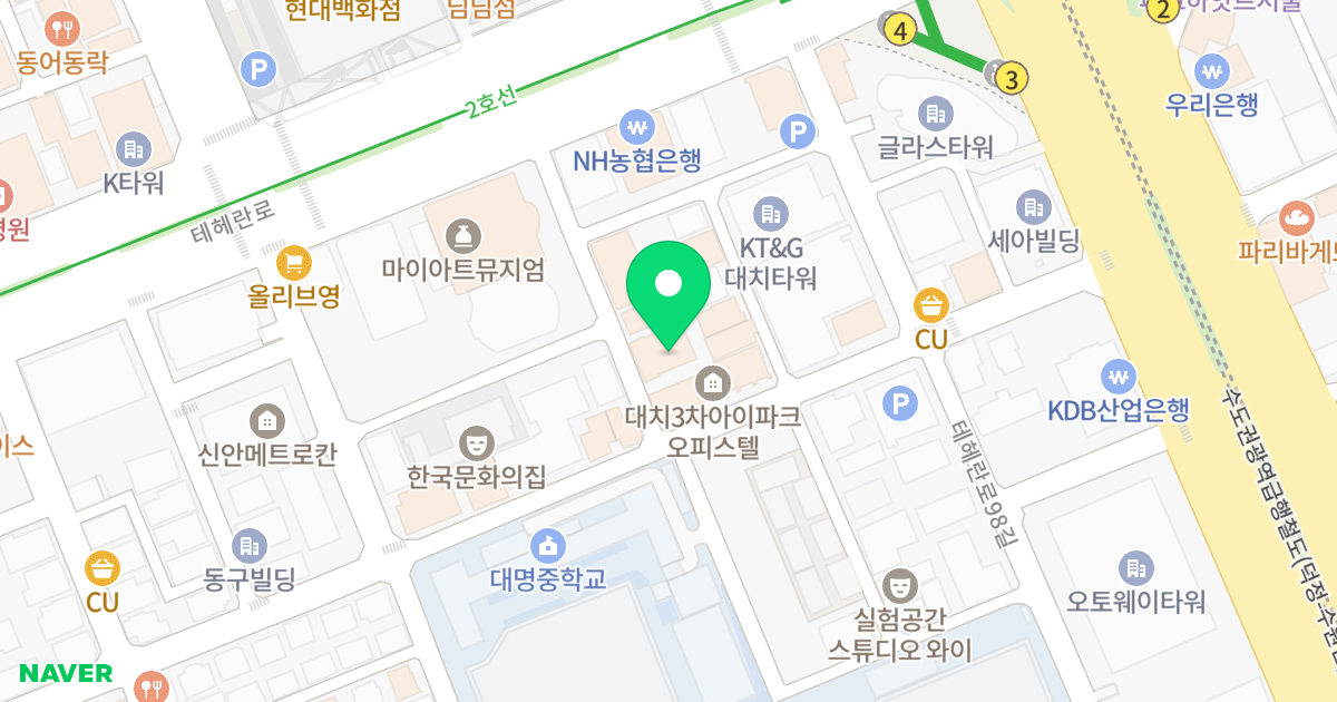CO-OP Residence/삼성역 위치 지도 - 서울특별시 강남구 테헤란로92길 13