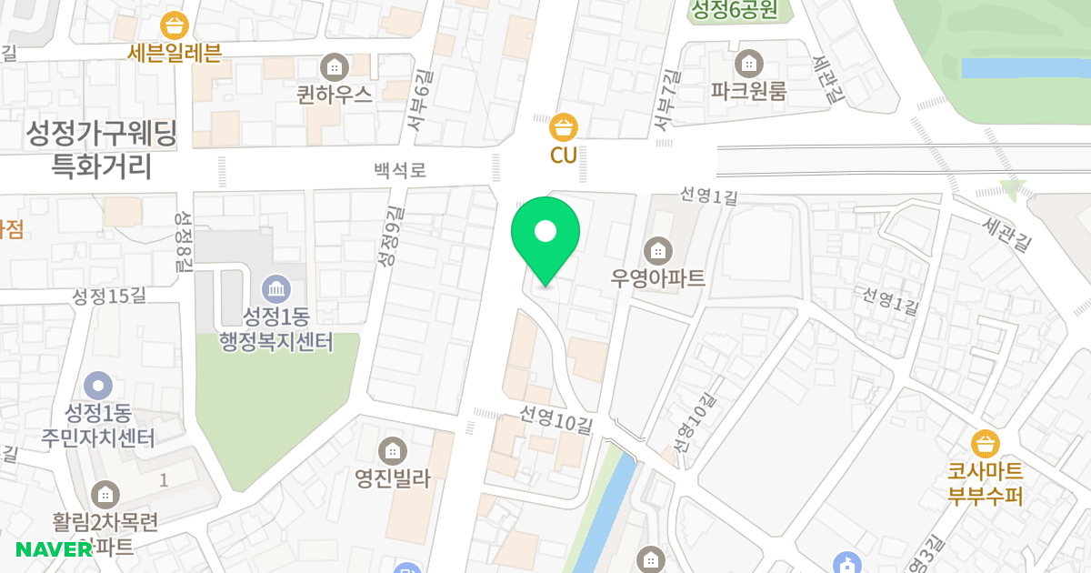 1 위치 지도 - 충청남도 천안시 서북구 봉정로 180
