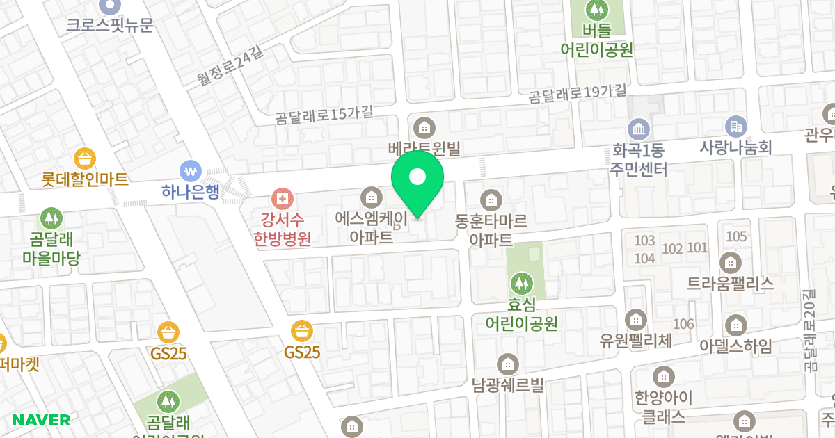(938-3) 위치 지도 - 서울특별시 강서구 월정로20길 21