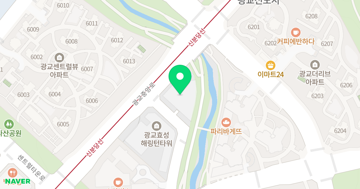 광교 효성해링턴 타워 레이크 위치 지도 - 경기도 수원시 영통구 광교중앙로 180