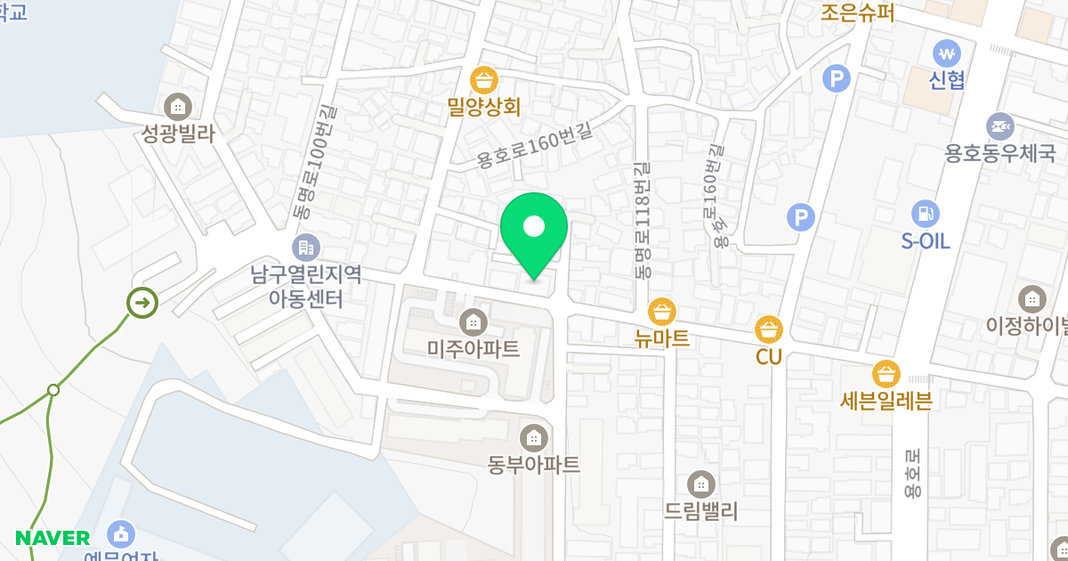 우성빌리지캐슬1차 위치 지도 - 부산광역시 남구