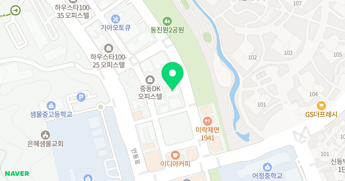 동백에코힐 위치 지도 - 경기도 용인시 기흥구 동백죽전대로527번길 98-13
