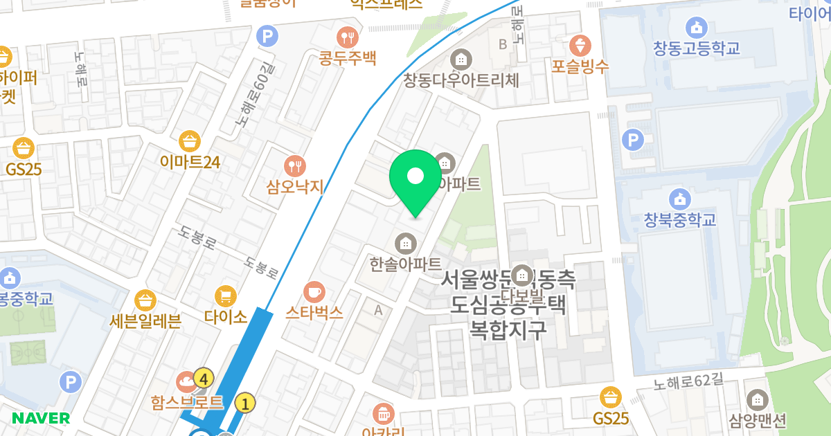 (661-5) 위치 지도 - 서울특별시 도봉구 도봉로110나길 89