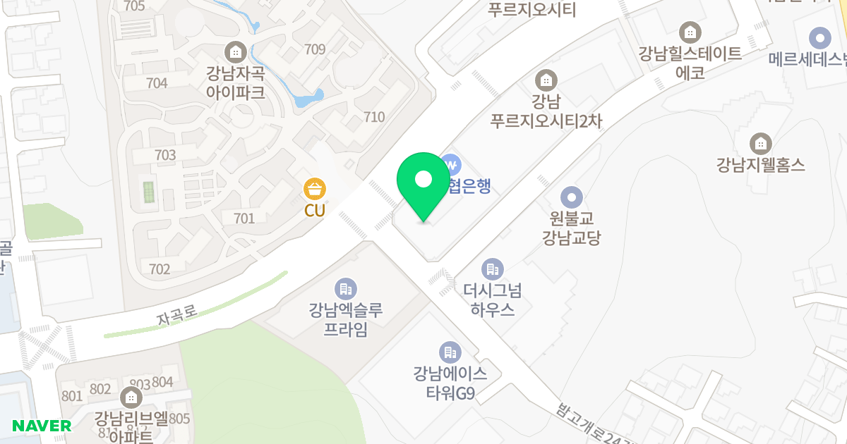 강남유탑유블레스 위치 지도 - 서울특별시 강남구 자곡로 180
