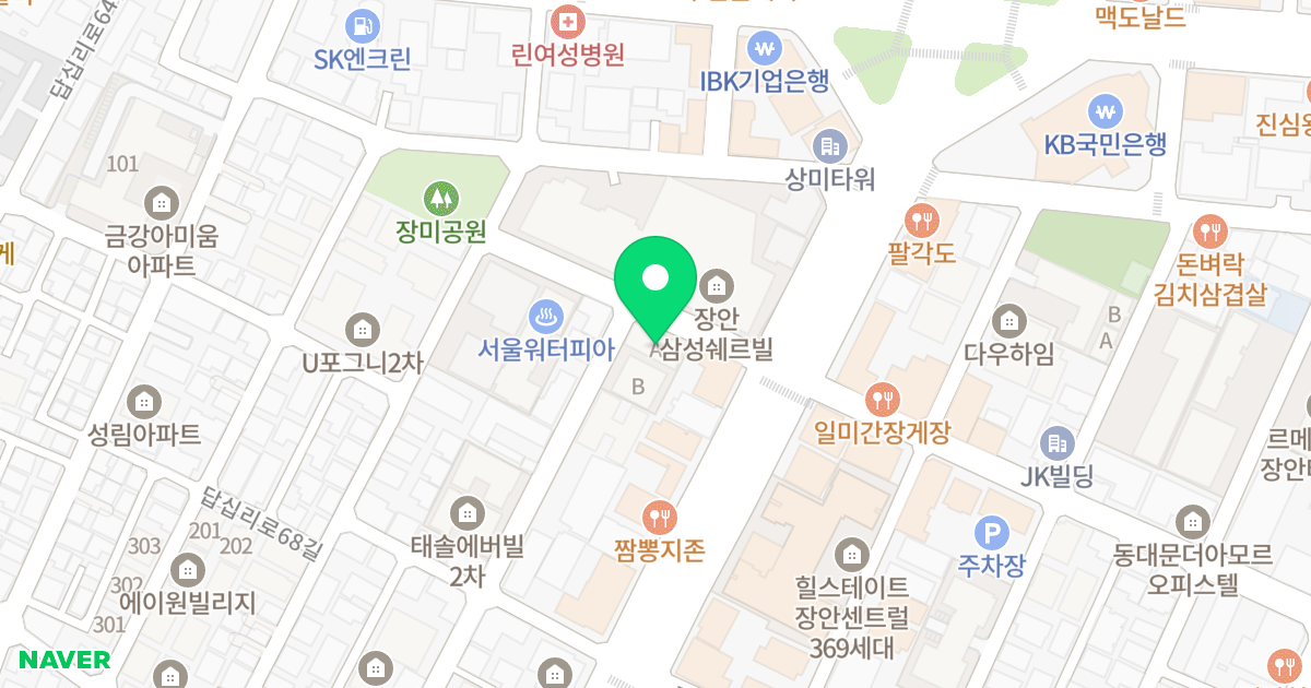 청솔아파트 위치 지도 - 서울특별시 동대문구