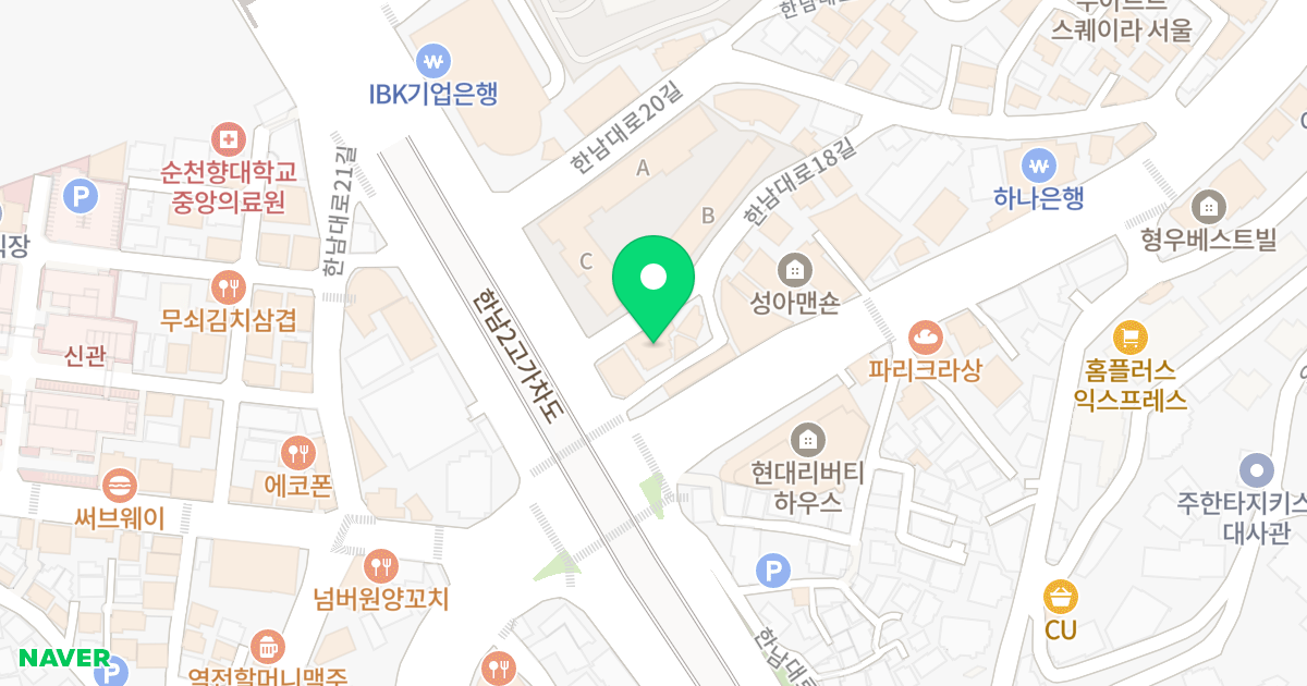 언고오피스텔 위치 지도 - 서울특별시 용산구 독서당로 65-3