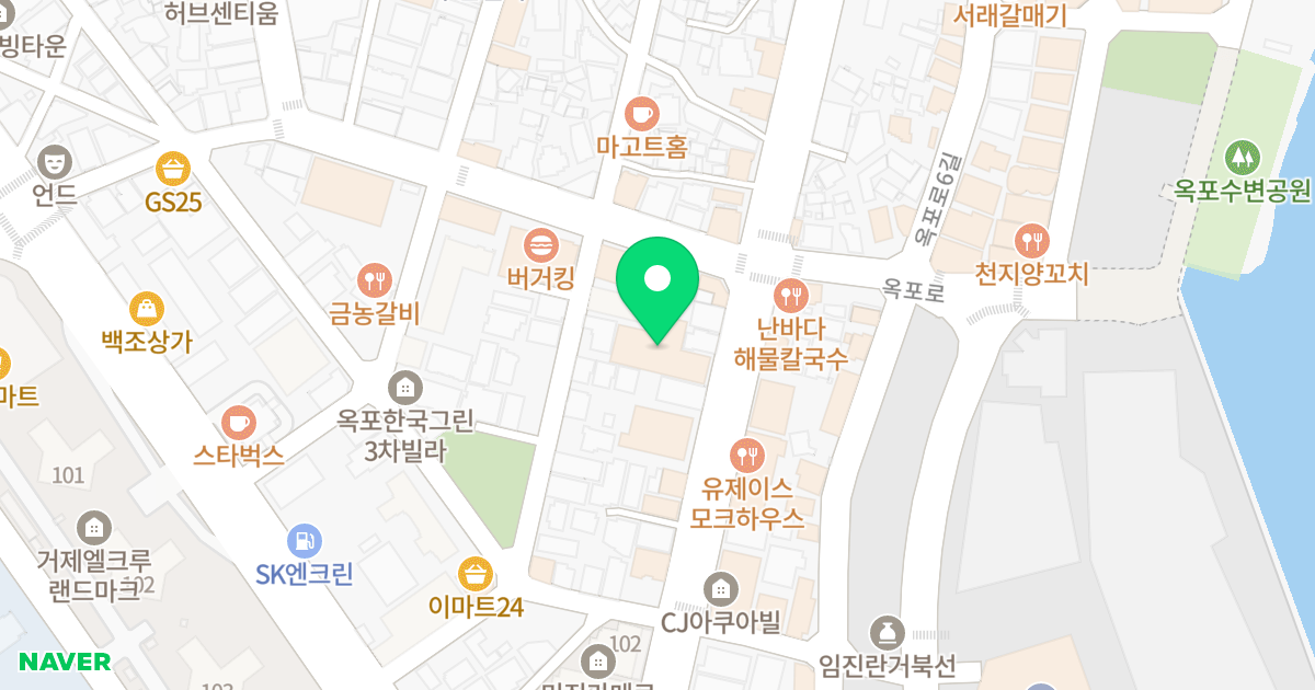 보광센츄어리 위치 지도 - 경상남도 거제시 옥포성안로 29-1
