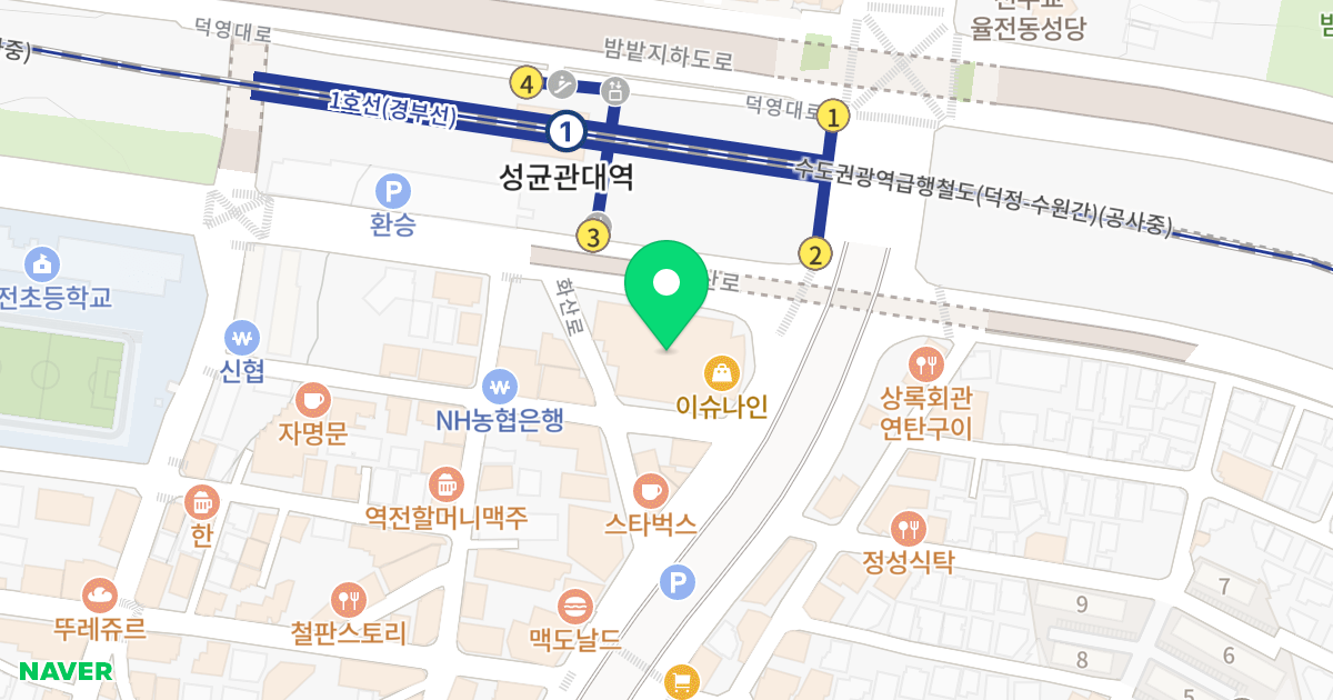 SK HUB BLUE 위치 지도 - 경기도 수원시 장안구 서부로 2139