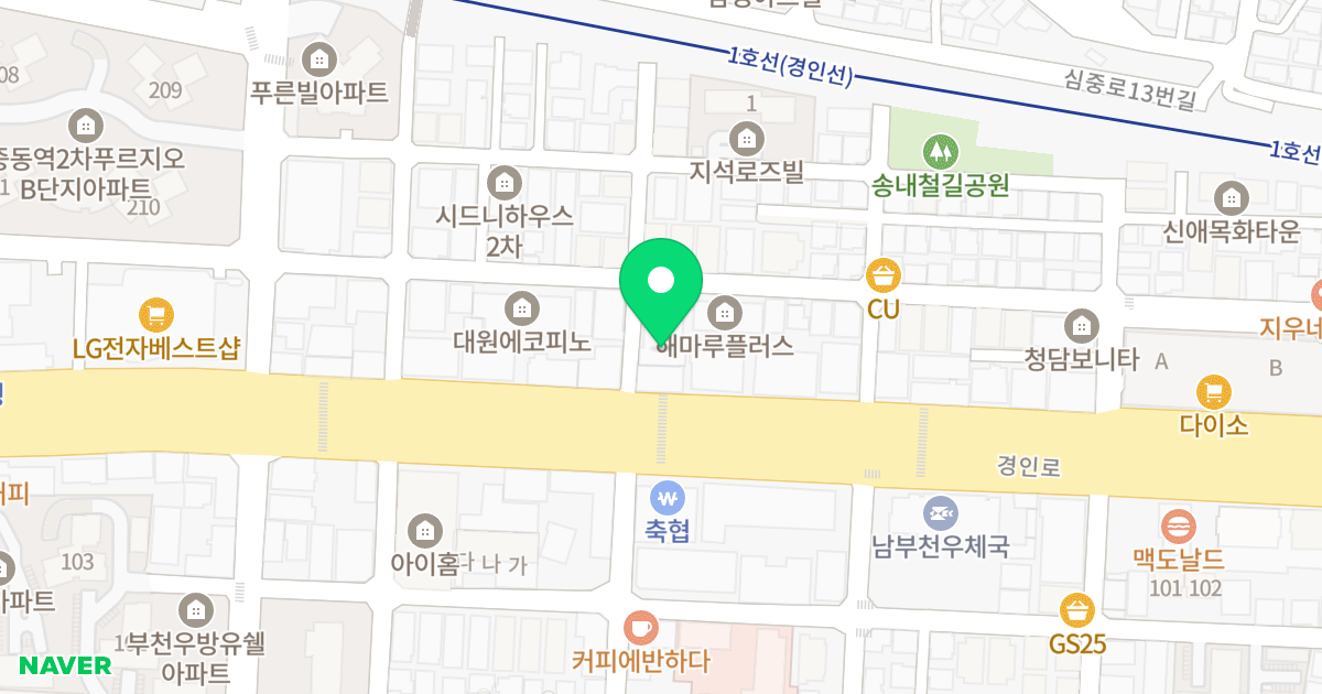 도원빌리지 위치 지도 - 경기도 부천시 소사구 경인로137번가길 24