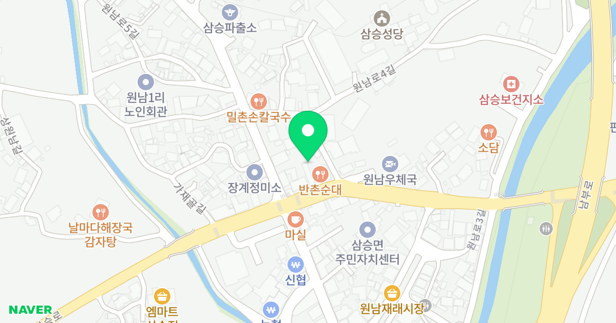 주건축물제1동(145-12) 위치 지도 - 충청북도 보은군 삼승면 삼승탄부로 3