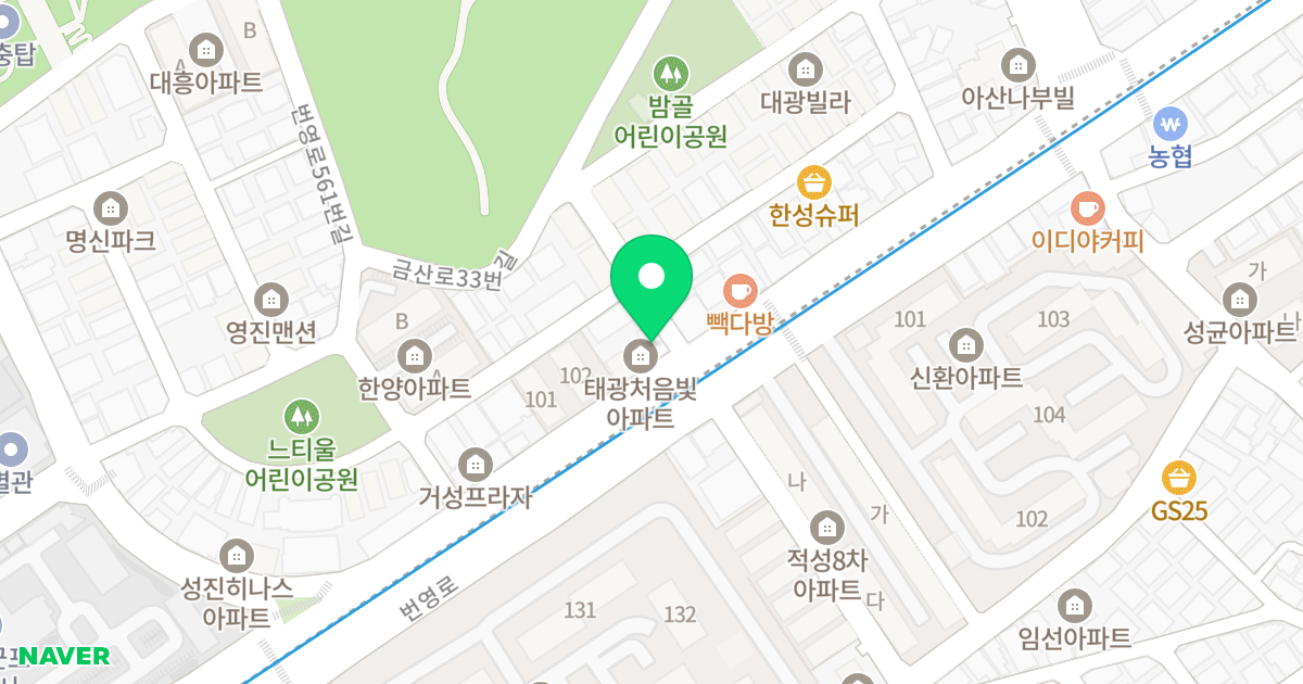 태광오피스텔 위치 지도 - 경기도 군포시 번영로573번길 1