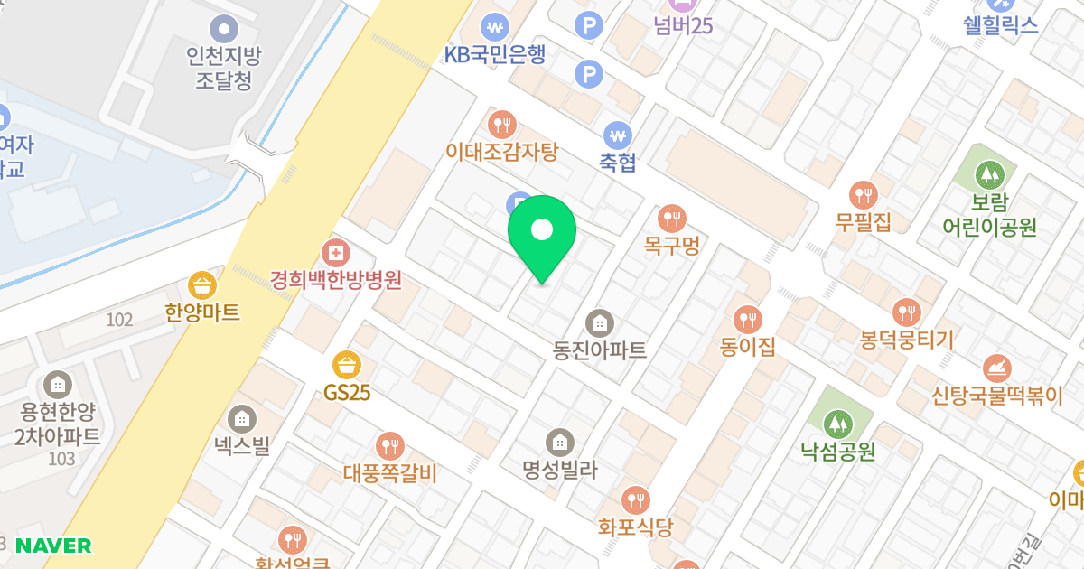 세진골든뷰1동 위치 지도 - 인천광역시 미추홀구 토금남로3번길 22-26