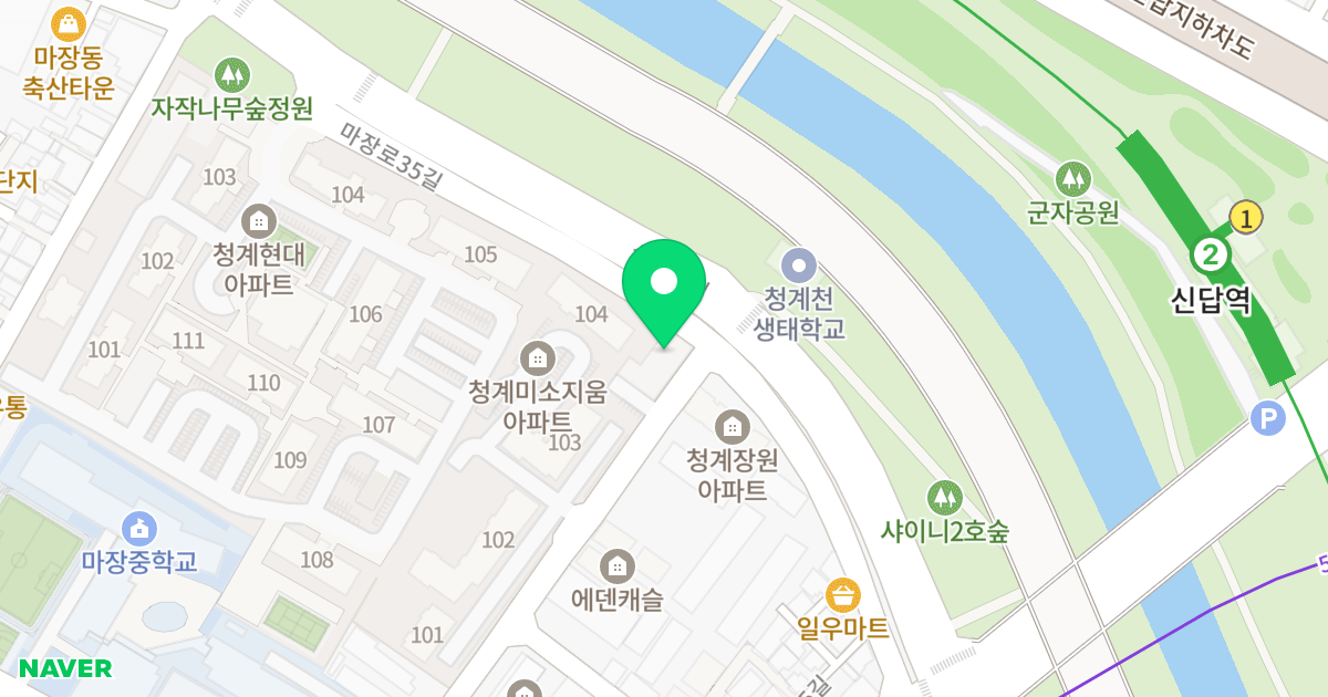 1동(766-25) 위치 지도 - 서울특별시 성동구 마장로39길 51