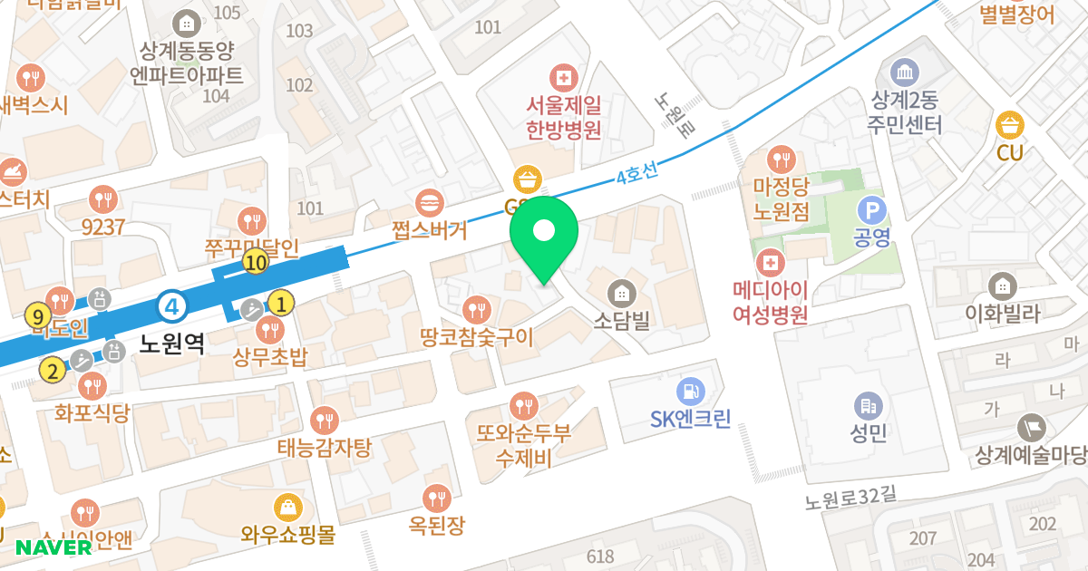 (349-26) 위치 지도 - 서울특별시 노원구 노해로85길 10-33