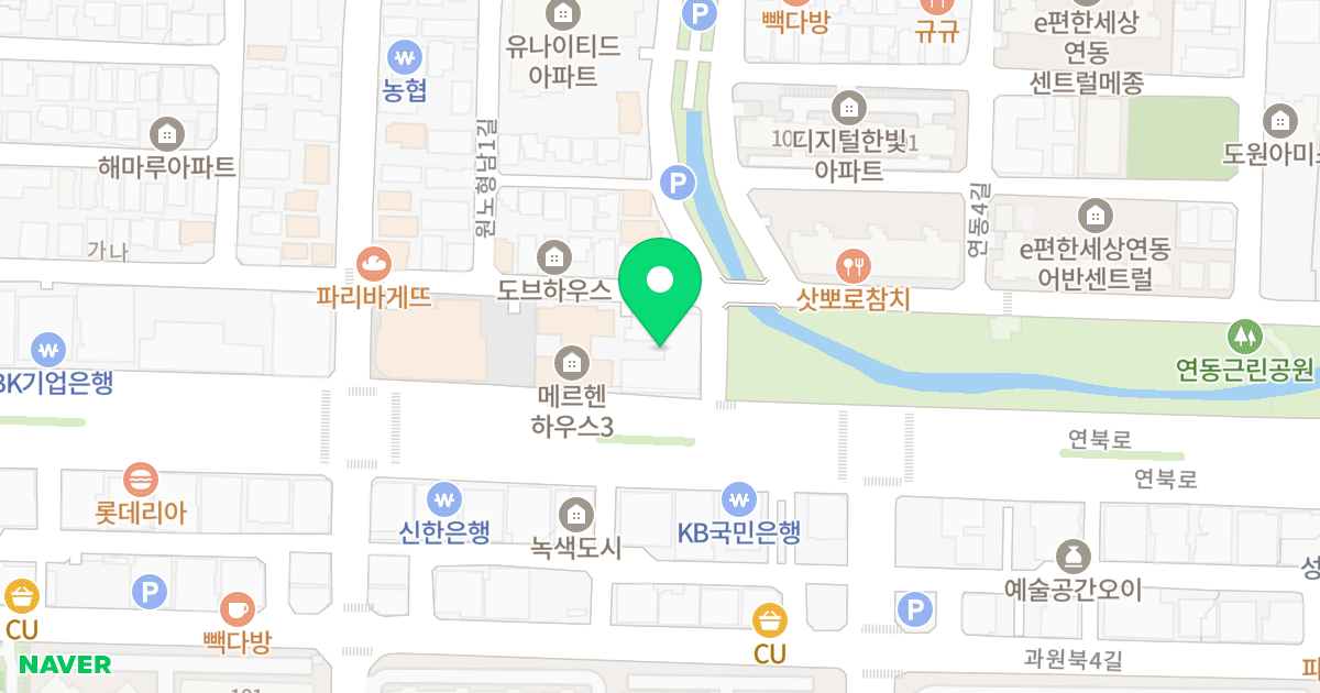 메르헨하우스2 위치 지도 - 제주특별자치도 제주시 연북로 45