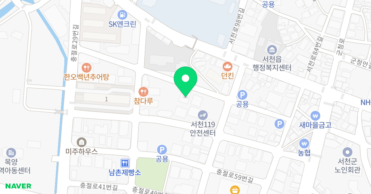 필립오피스텔 위치 지도 - 충청남도 서천군 서천읍 충절로41번길 24-16