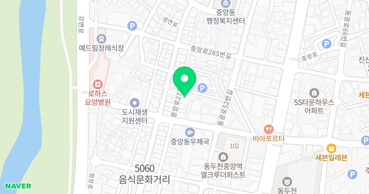 참좋은오피스텔 위치 지도 - 경기도 동두천시 중앙로273번길 32-8