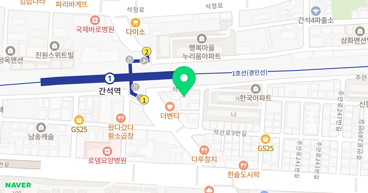 신화팰리스 위치 지도 - 인천광역시 남동구