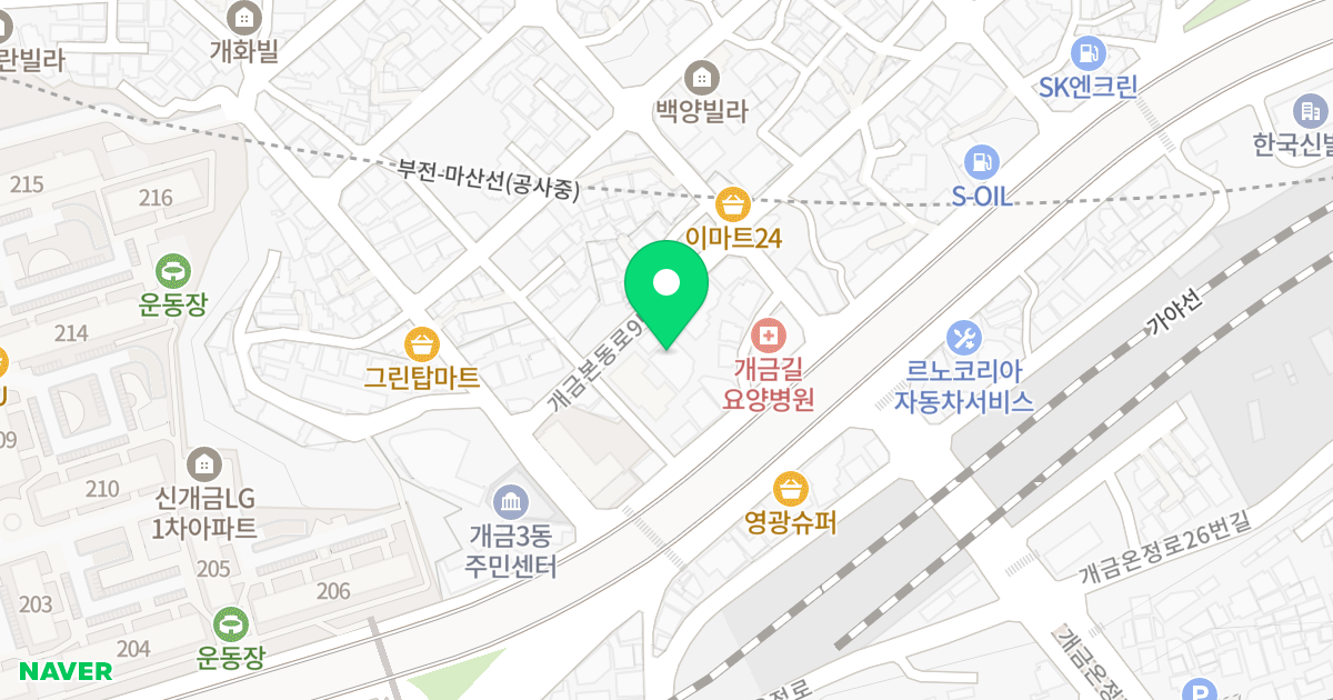 (219-19) 위치 지도 - 부산광역시 부산진구 개금본동로9번길 65-1