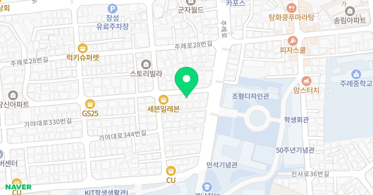 리치빌딩 위치 지도 - 부산광역시 사상구 주례로34번길 7
