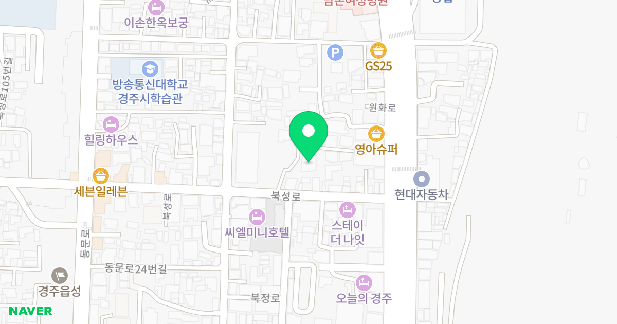 드림스페이스 위치 지도 - 경상북도 경주시 북성로129번길 4