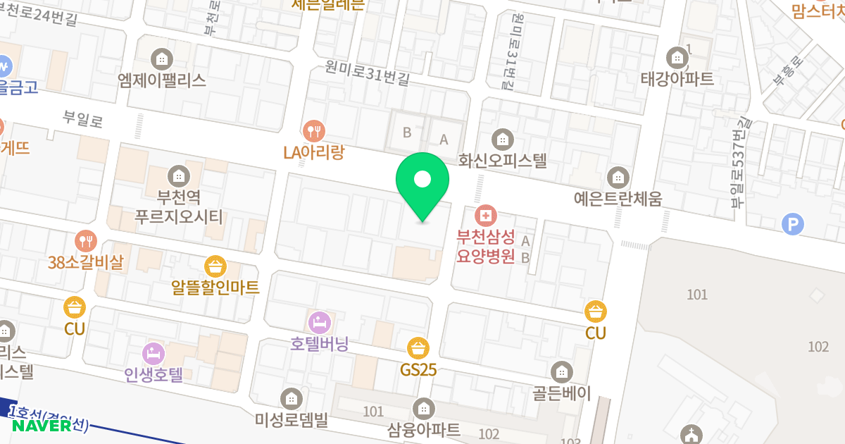 에버그린 위치 지도 - 경기도 부천시 원미구  516