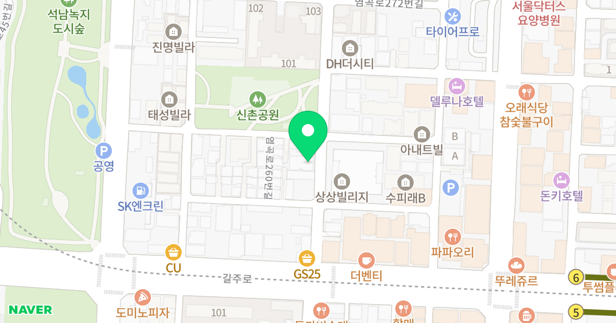 위즈클래스 위치 지도 - 인천광역시 서구 길주로75번길 9