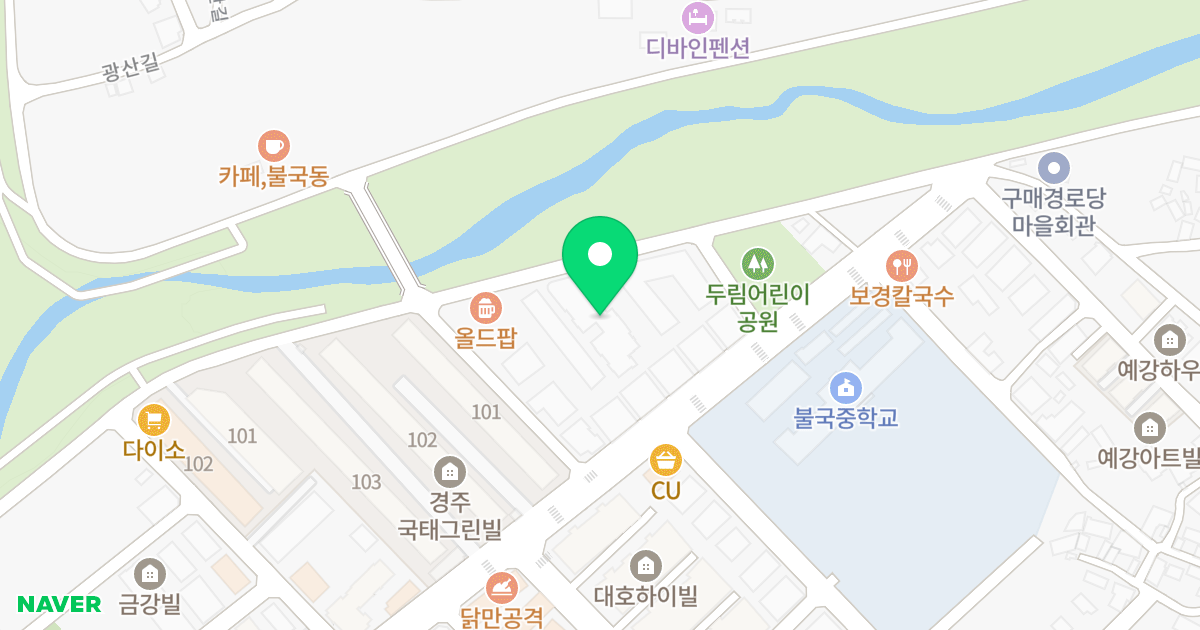 e-그린 위치 지도 - 경상북도 경주시 구매두림길 48