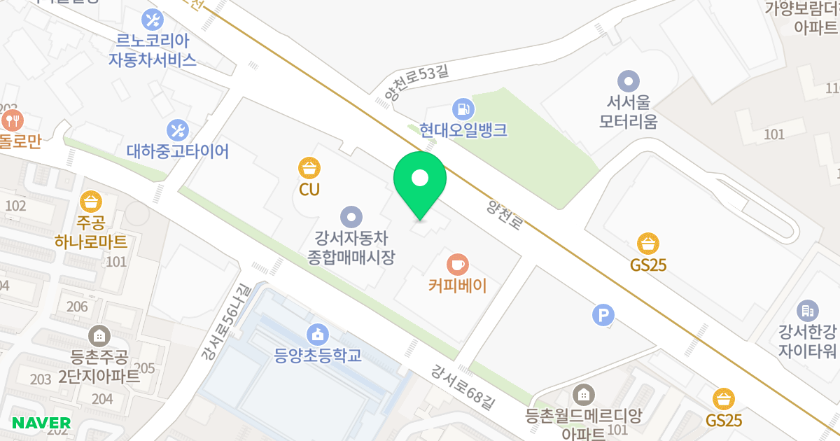 호성스카이오피스텔 위치 지도 - 서울특별시 강서구 양천로 396