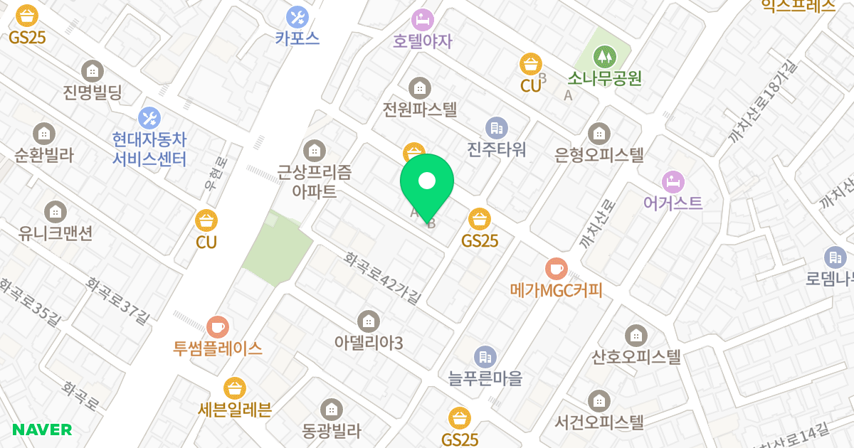 (24-104) 위치 지도 - 서울특별시 강서구 화곡로42가길 5-13