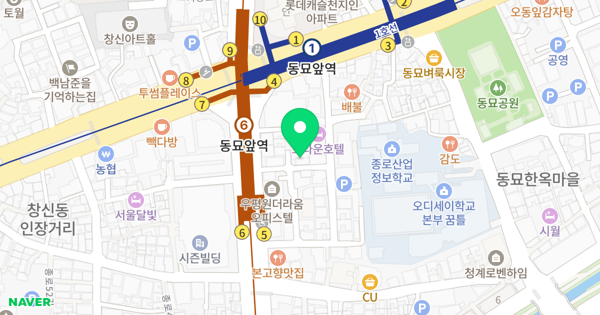 디세븐 위치 지도 - 서울특별시 종로구 종로56길 20-8