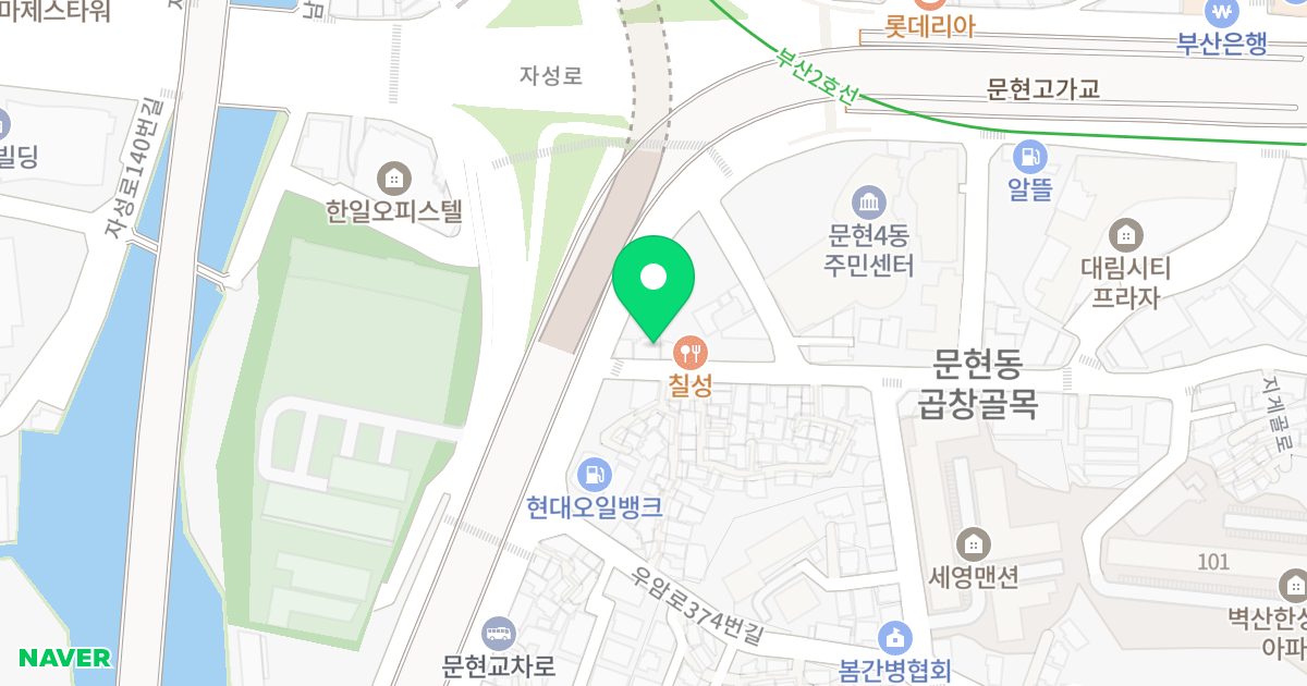이안가득 위치 지도 - 부산광역시 남구 지게골로 3