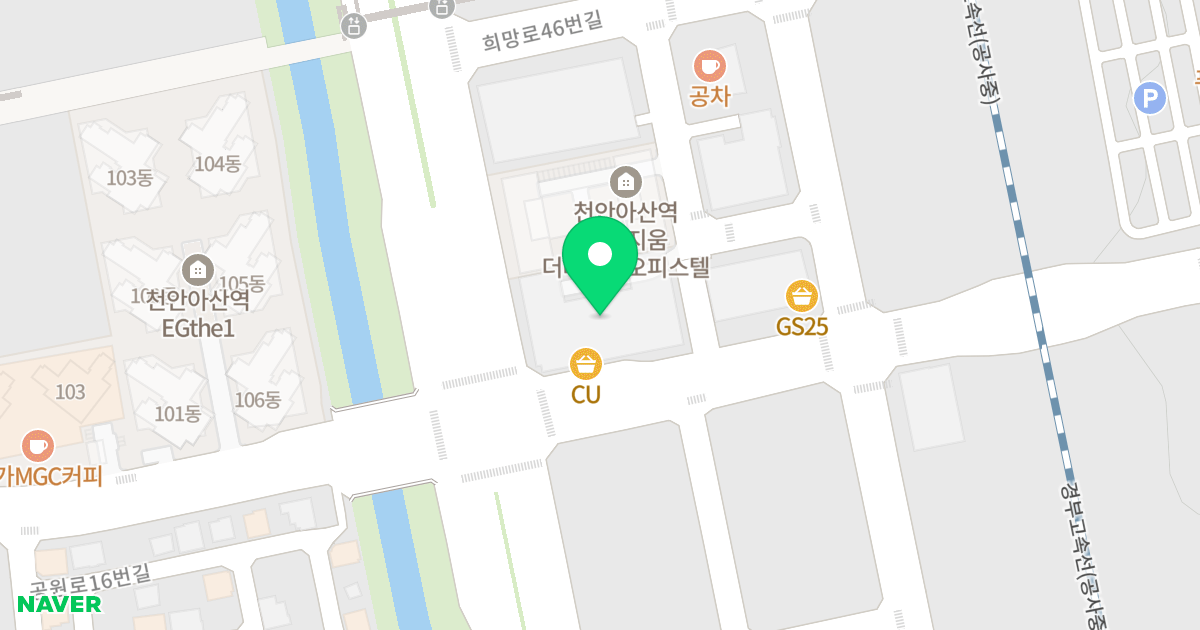 코아루웰메이드시티 위치 지도 - 충청남도 아산시 배방읍 희망로 32