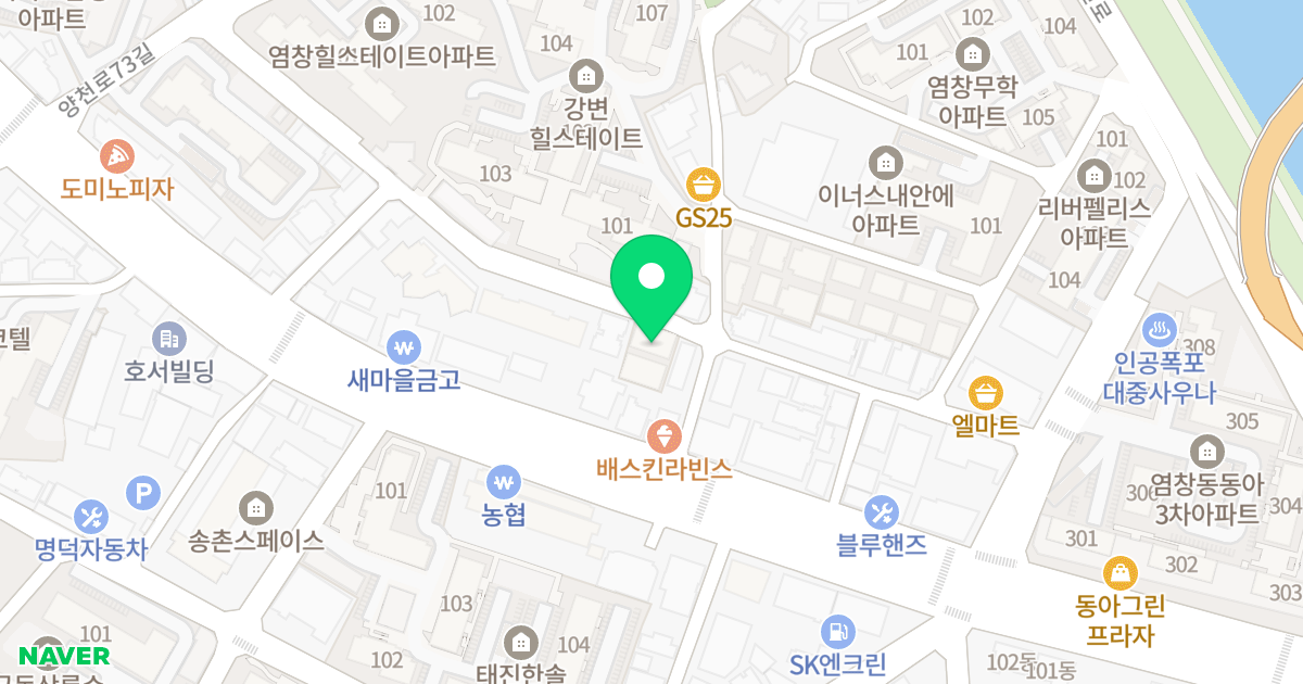 GF오피스텔 위치 지도 - 서울특별시 강서구 양천로73가길 48