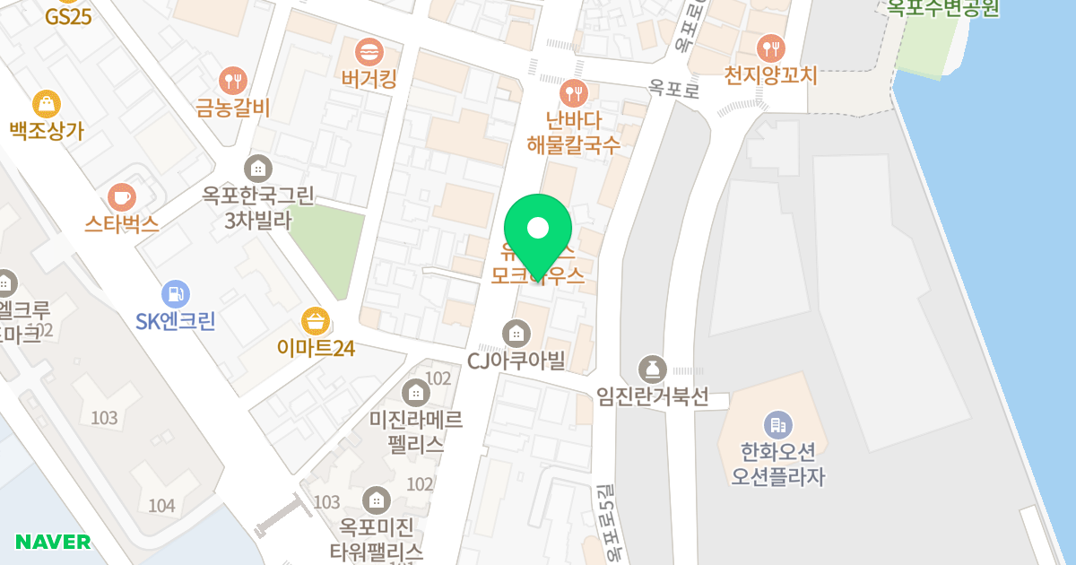 백운오피스텔 위치 지도 - 경상남도 거제시 옥포성안로 24