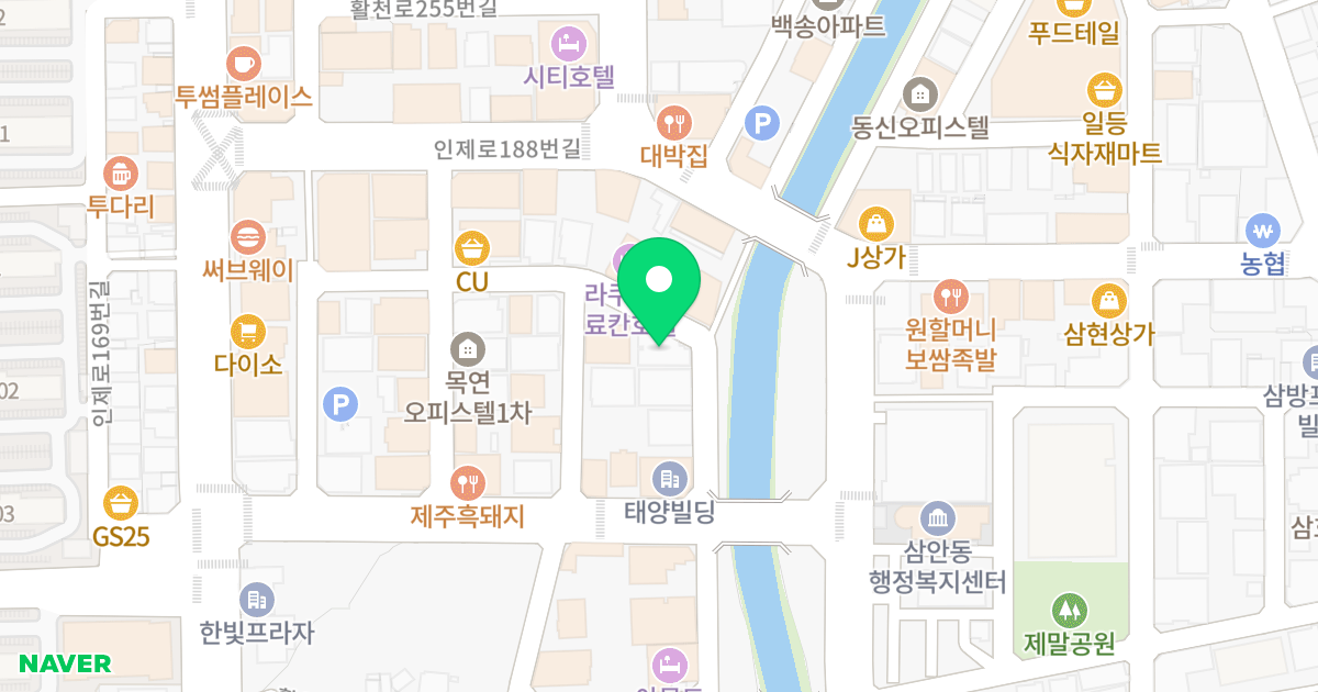 목연오피스텔3차 위치 지도 - 경상남도 김해시 인제로170번길 21-21
