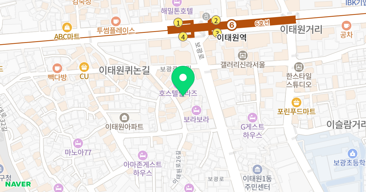 한남파크뷰 위치 지도 - 서울특별시 용산구 이태원로26길 21