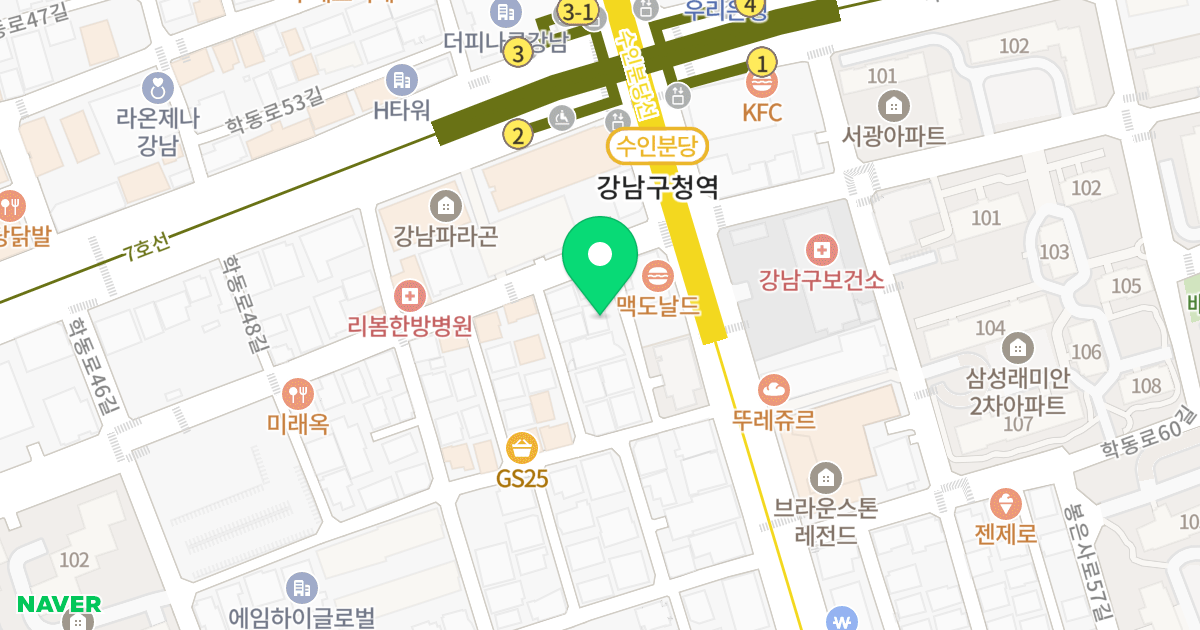 (242-27) 위치 지도 - 서울특별시 강남구 선릉로129길 3-4