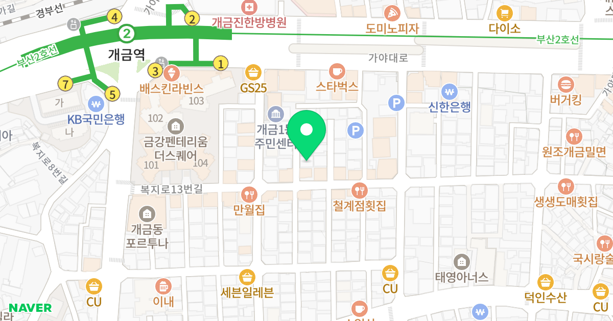 대동레미안1 위치 지도 - 부산광역시 부산진구 복지로13번길 33-6