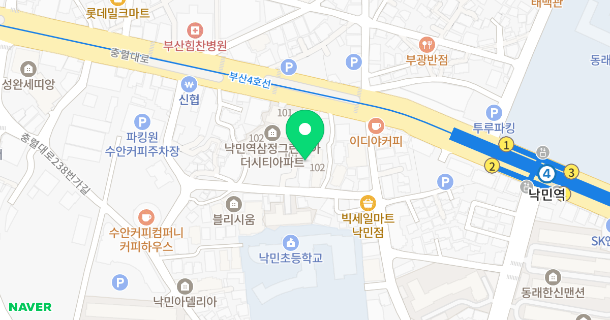 동서허브H 위치 지도 - 부산광역시 동래구
