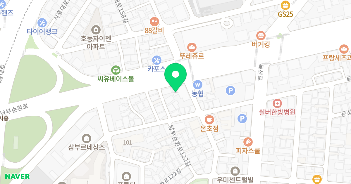 보성빌딩 위치 지도 - 서울특별시 금천구 남부순환로 1364