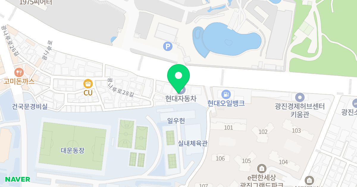 (302-24) 위치 지도 - 서울특별시 광진구 광나루로 454
