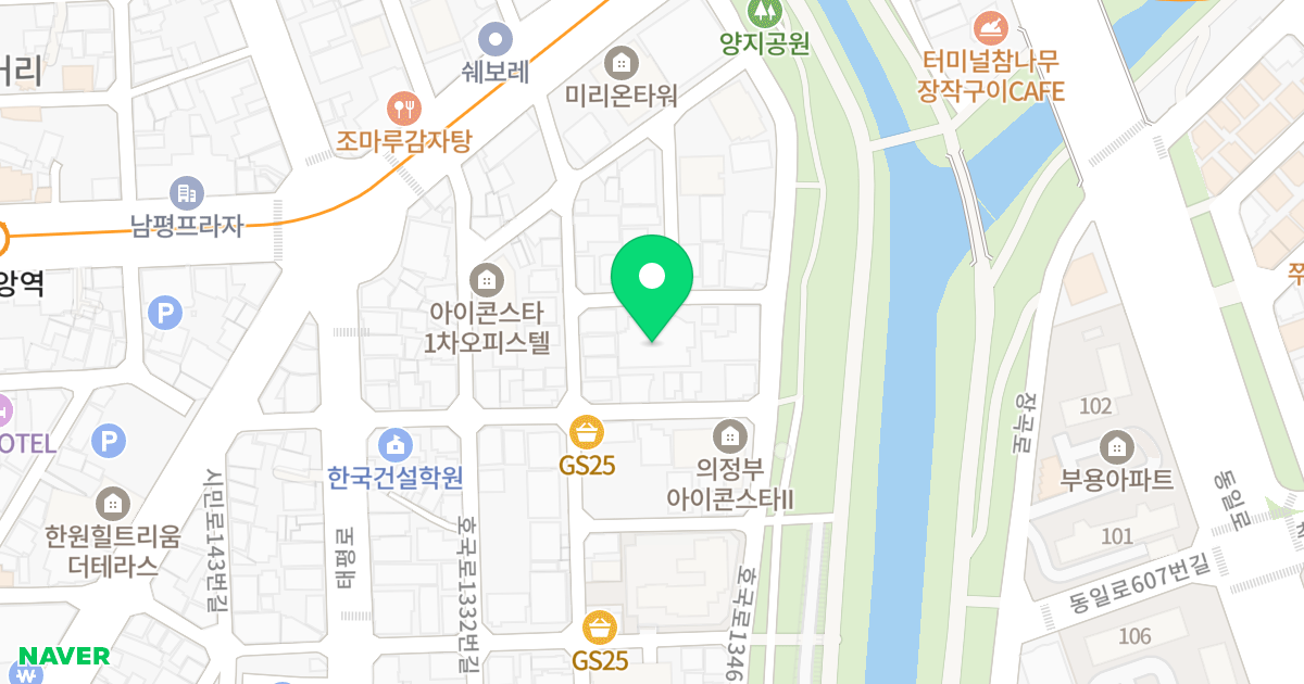 메트하임 의정부 위치 지도 - 경기도 의정부시 호국로1336번길 19-8