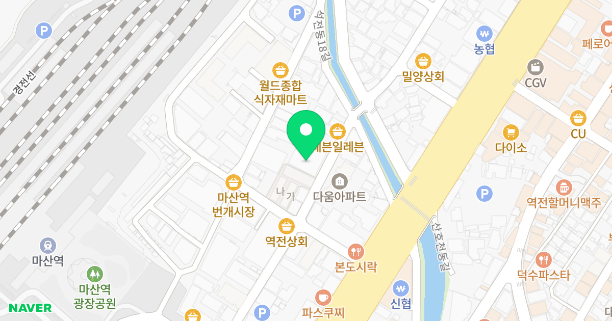 (222-8) 위치 지도 - 경상남도 창원시 마산회원구 석전동15길 39