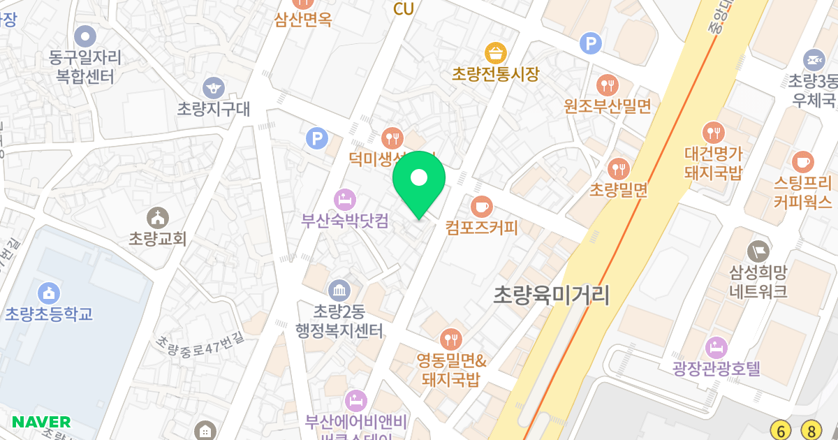 탑팰리스 위치 지도 - 부산광역시 동구