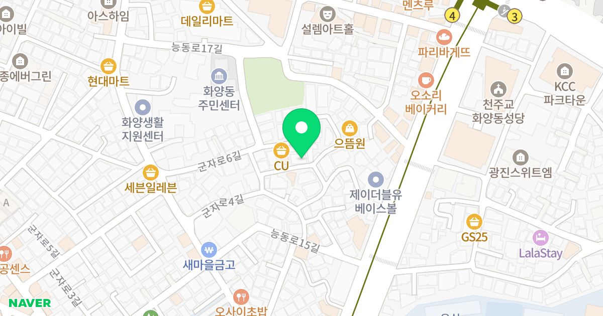 선인팰리스 위치 지도 - 서울특별시 광진구 군자로6길 50-2