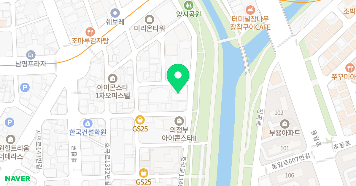 궁전오피스텔 위치 지도 - 경기도 의정부시 호국로1346번길 34