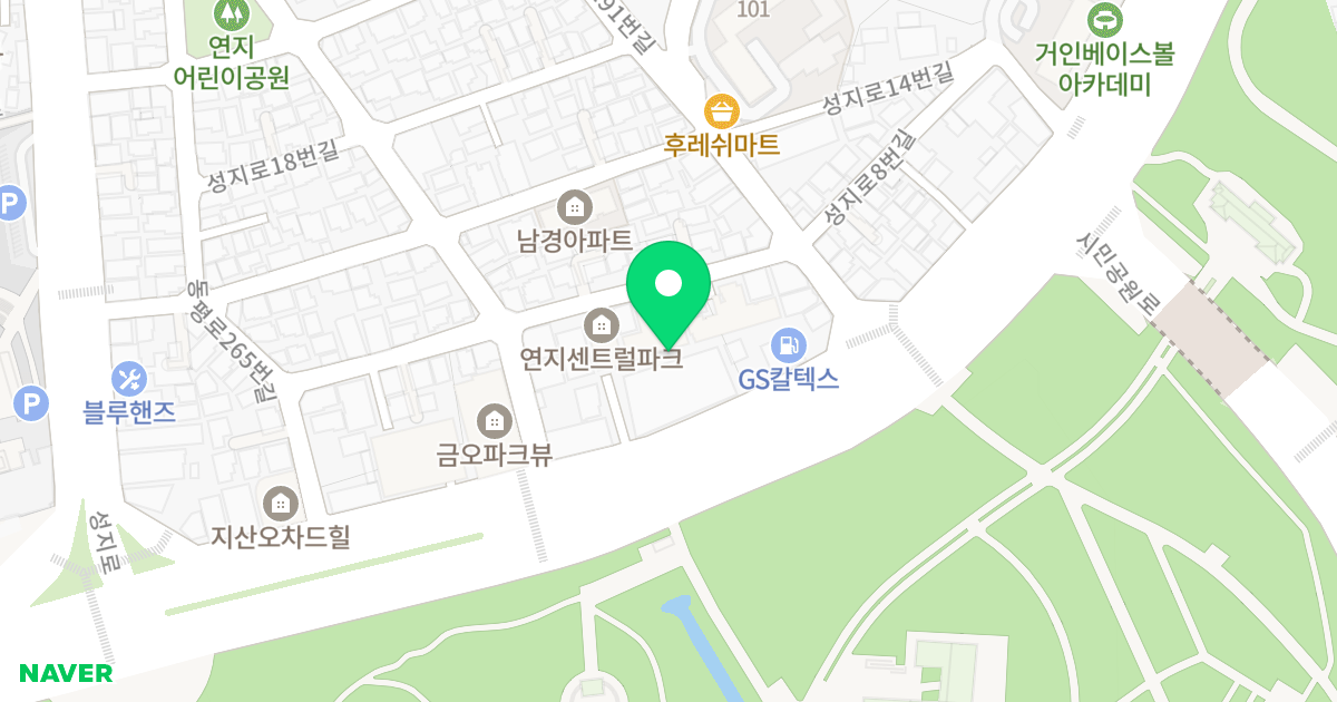 연지 에코팰리스 위치 지도 - 부산광역시 부산진구 동평로 281